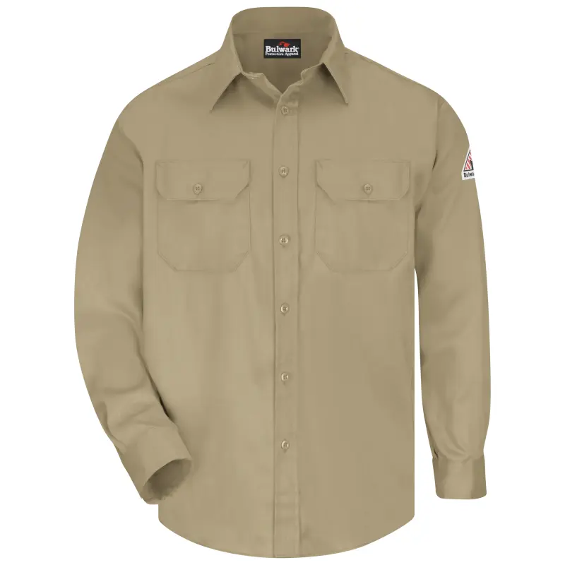 Bulwark® Button Up Flame Resistant Men's Uniform Shirt - SLU8 - Image 5