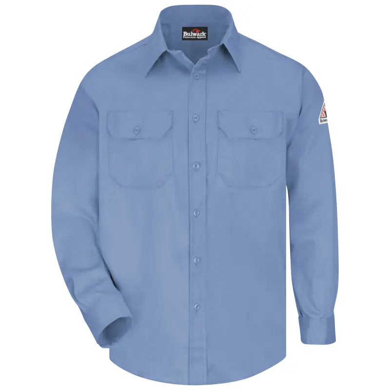 Bulwark® Button Up Flame Resistant Men's Uniform Shirt - SLU8 - Image 7