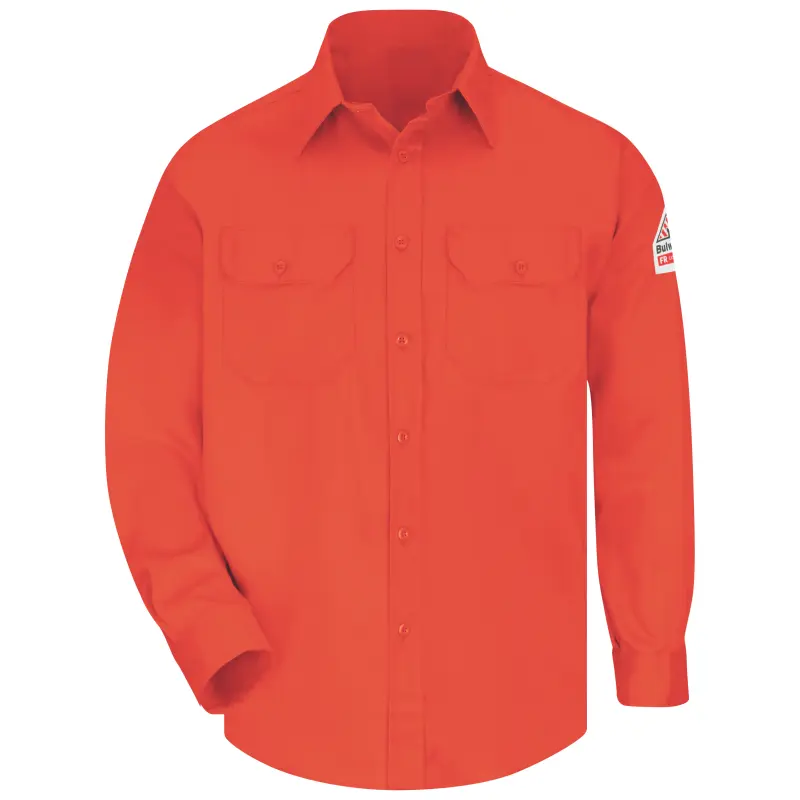 Bulwark® Button Up Flame Resistant Men's Uniform Shirt - SLU8 - Image 9