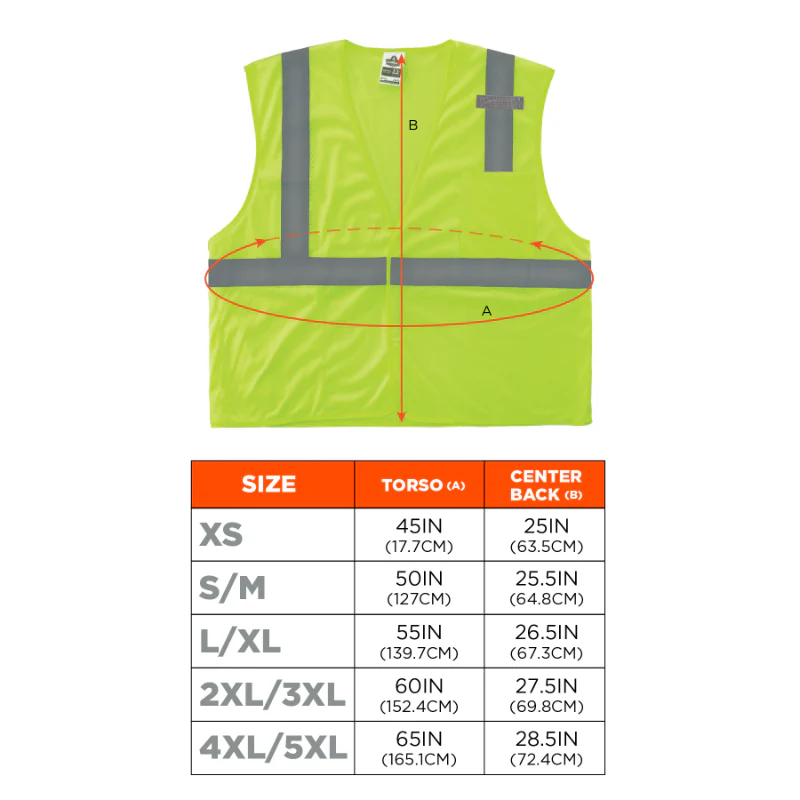 Ergodyne GloWear Mesh Hi-Vis Safety Vest - Type R Class 2 - 8210HL - Image 8