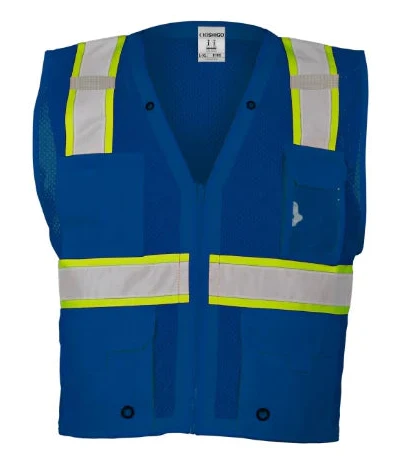 Kishigo® Enhanced Visibility Multi Pocket Mesh Safety Vest - Image 4