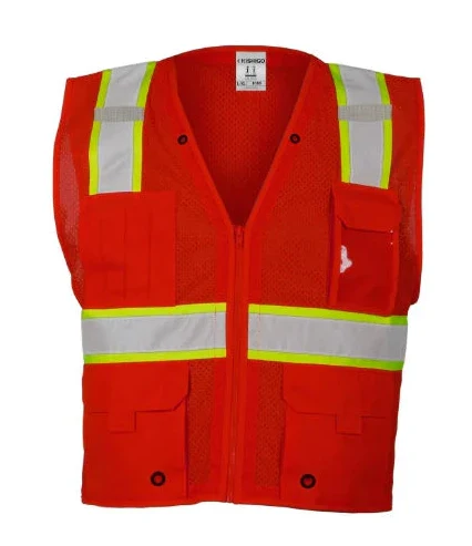 Kishigo® Enhanced Visibility Multi Pocket Mesh Safety Vest - Image 5