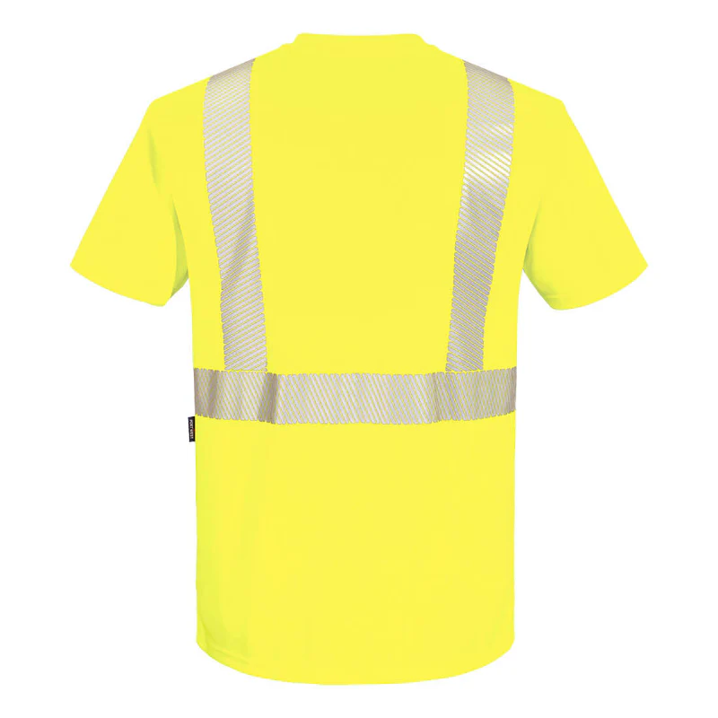 Portwest® Hi-Vis Segmented Tape Contrast - ANSI Class 2 - T-Shirt - S196 - Image 4