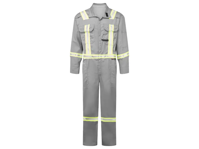 Portwest® Ultrasoft 7 oz Flame Resistant Two-way Breakaway Brass Zip Deluxe Coverall - X Back - IUS102 - Image 3