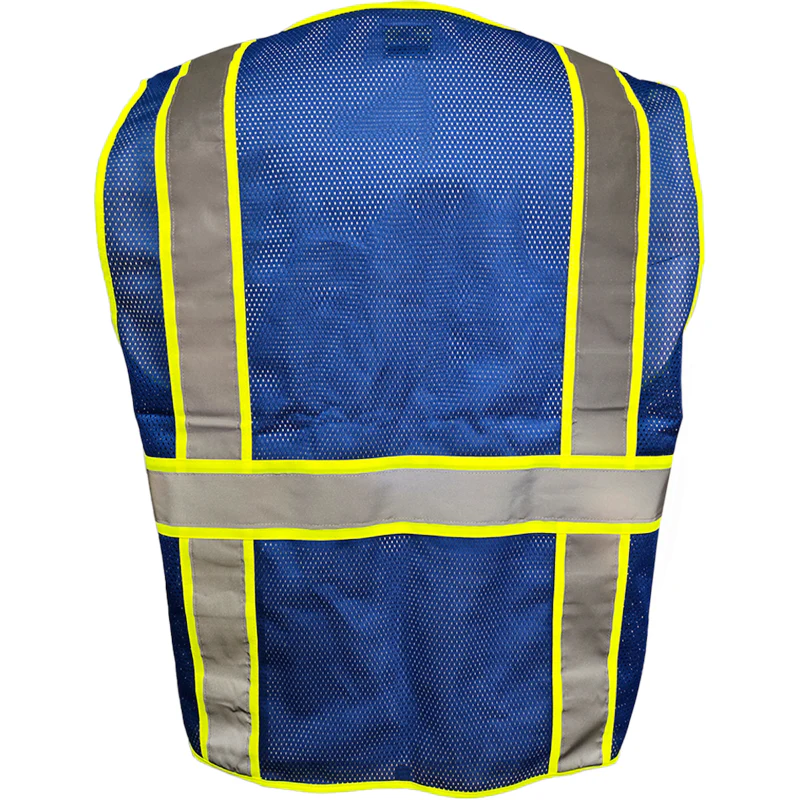 Reflective Apparel™ Enhanced Visibility Two-Tone Five Pocket Mesh Vest – 500GT - Image 3