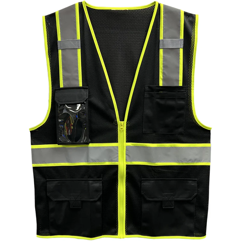 Reflective Apparel™ Enhanced Visibility Two-Tone Five Pocket Mesh Vest – 500GT - Image 6
