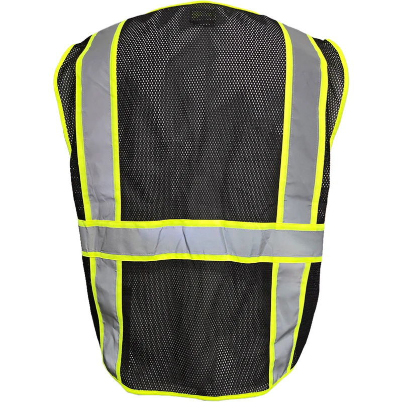 Reflective Apparel™ Enhanced Visibility Two-Tone Five Pocket Mesh Vest – 500GT - Image 7